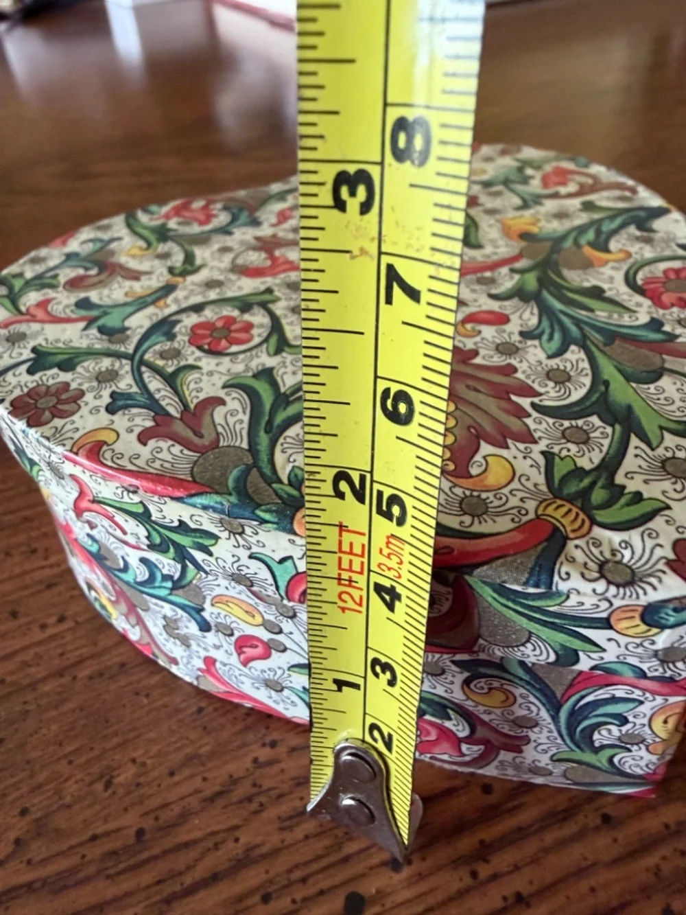 Set of 3 Heart Nesting Italian Florentine Papier Mache Jewelry Storage Boxes